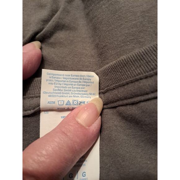 Port & Company Ladies Short Sleeved Tee Shirt Gray Size Large - Picture 4 of 5